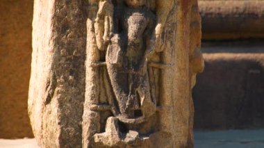 Baijnath Tapınağı 'ndaki Antik Heykel kompleksi Bageshwar Uttarakhand 4K-Baijnath Tapınağı UNESCO Dünya Mirası Grubu
