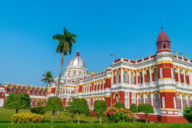 Cooch Behar Palace, also known as Rajbari, West Bengal, India  Iconic Heritage Architecture and Royal Landmark clipart