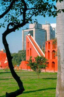 Astronomical instrument in Jantar Mantar, New Delhi, India 2025 clipart