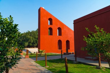 Astronomical instrument in Jantar Mantar, New Delhi, India 2025 clipart