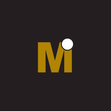 Mi veya im logo tasarım vektör şablonları 