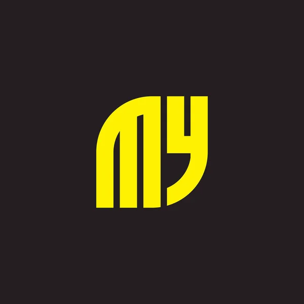 Alfabeto Meu Meu Logotipo Ícone Letra —  Vetores de Stock