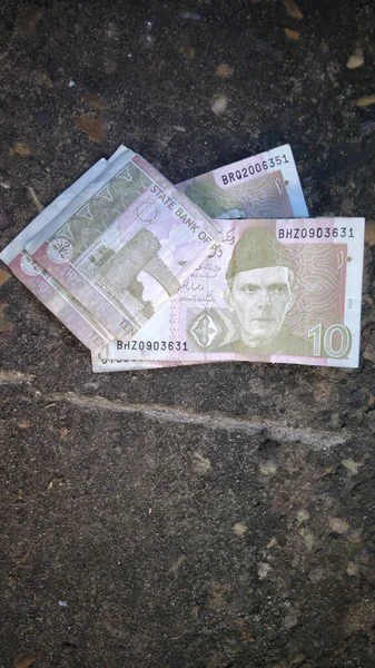 Billetes Rupias Paquistaníes — Foto de Stock