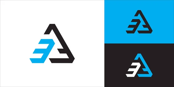 Carta Inicial Conceito Design Logotipo Vetor —  Vetores de Stock