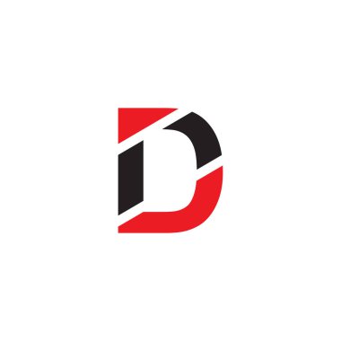 D harfi yaratıcı yazı tipleri monogram simgesi. Evrensel zarif lüks alfabe vektör tasarımı, d logosu