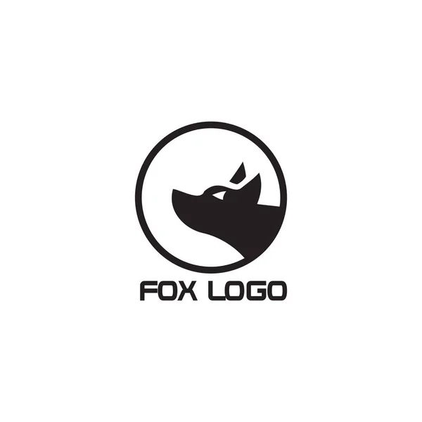 Räv Huvud Logotyp Mall För Ett Varumärke Eller Företag — Stock vektor