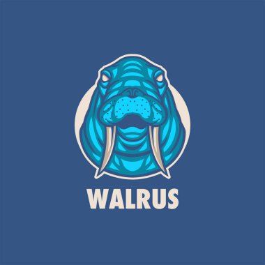 Deniz ayısı maskotu logosu. Takım logosu, esport logosu ve maskot logosu ya da t-shirt tasarımı için uygun