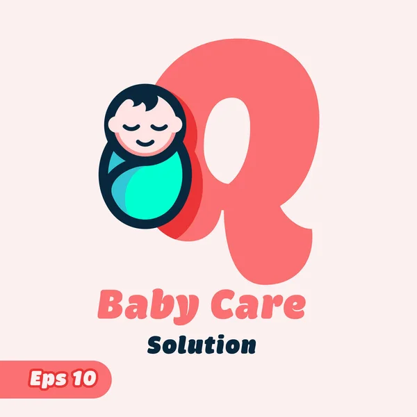 Alphabet Baby Care Logo — Stockvector
