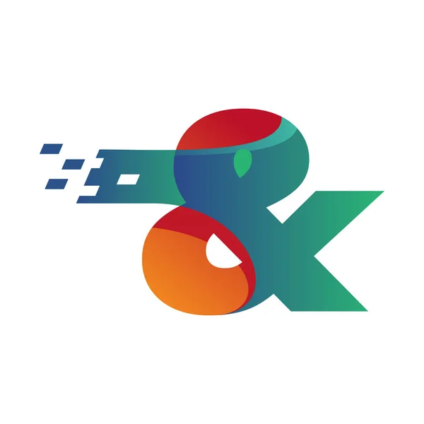 Ampersand Logo Ontwerp Vector Template Illustratie Met Technologie — Stockvector