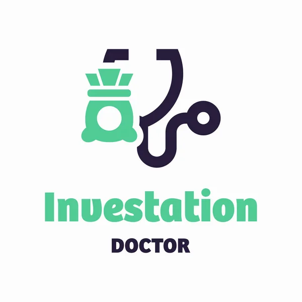 Infestation Läkare Logotyp Koncept Design Vektor Illustration Vit Bakgrund — Stock vektor