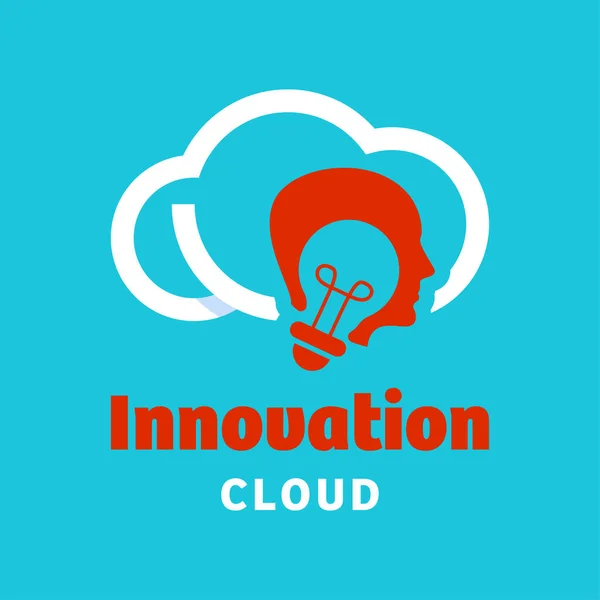 Ícone Inovação Com Logotipo Nuvem Design Vetor Símbolo Gráfico Ícone —  Vetores de Stock