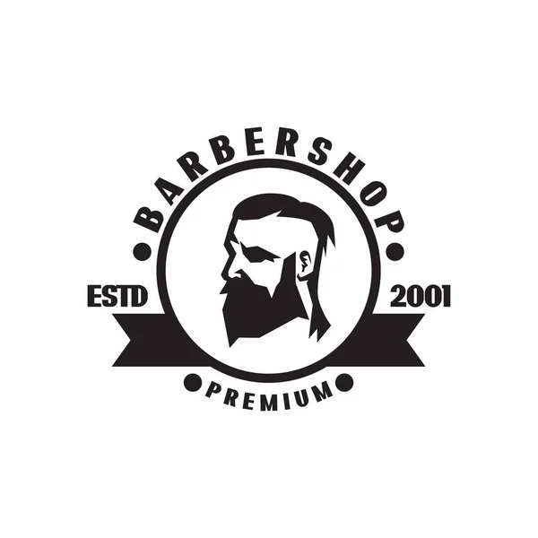 Friseurladen Logo Design Inspirationsvektorvorlage Friseurlogokonzept — Stockvektor