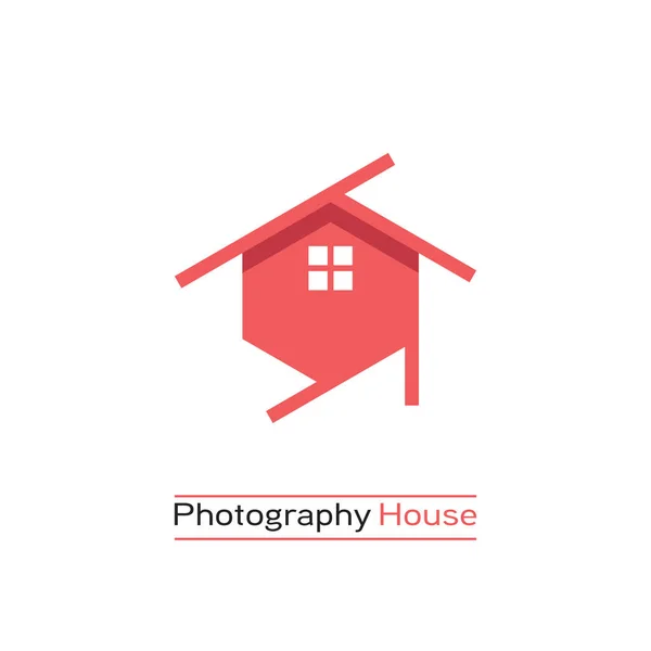 Logotipo Agência Imobiliária Ícone Casa Fotografia Ilustração Vetorial —  Vetores de Stock