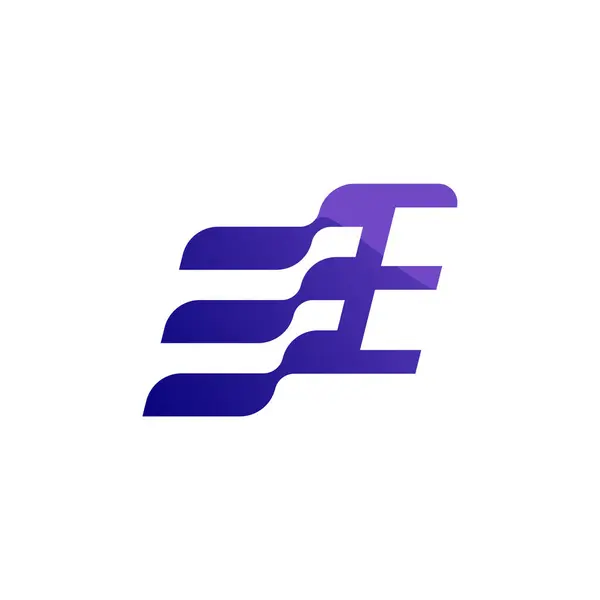 Diseño Moderno Futurista Del Logotipo Letra Adecuado Para Negocios Tecnología — Vector de stock