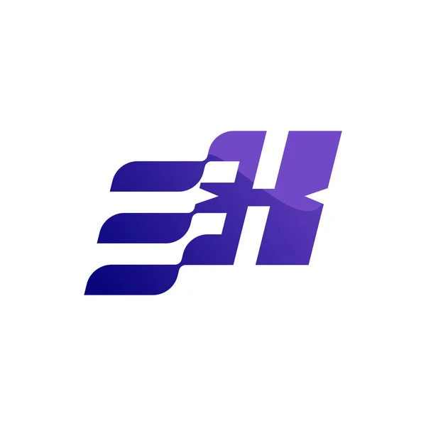 Diseño Moderno Futurista Del Logotipo Letra Adecuado Para Negocios Tecnología — Vector de stock