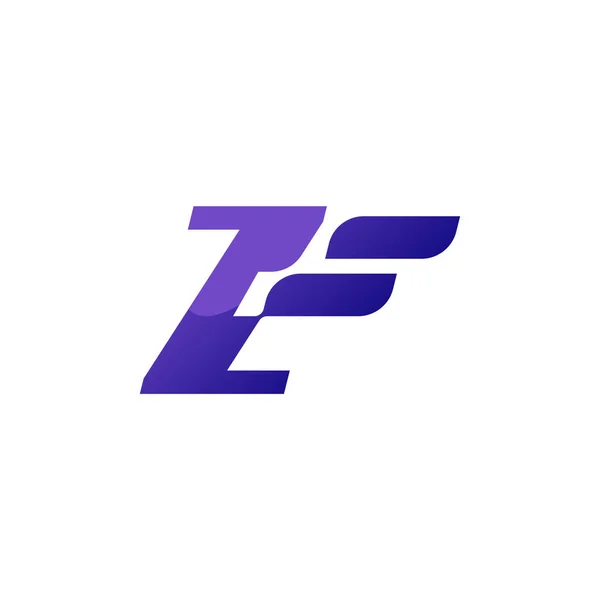 现代和未来派字母Z标志设计 适用于商业及科技标志 — 图库矢量图片