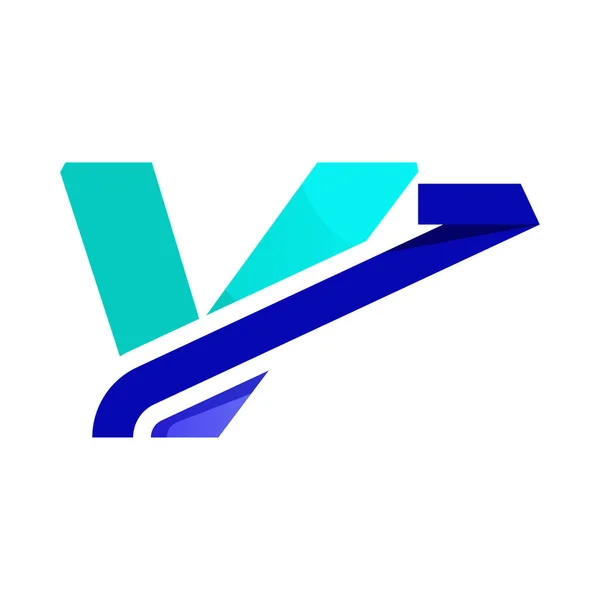 レターV貿易投資マーケティングロゴ シンプルな投資ロゴ ベクトルイラスト — ストックベクタ