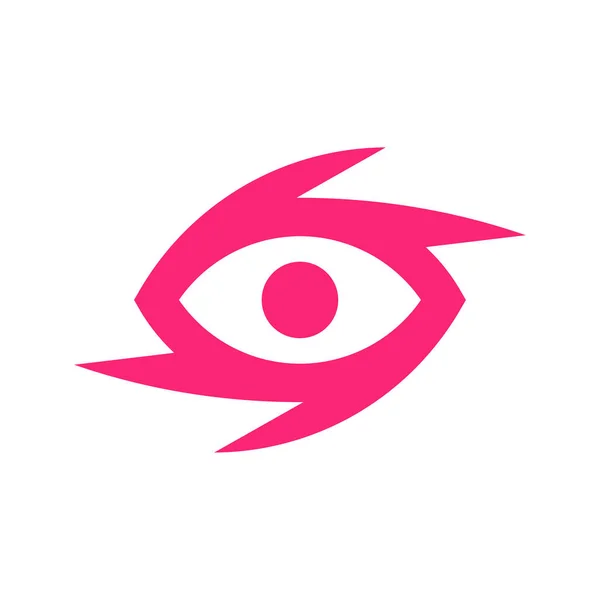 Funkenauge Logo Design Vorlage Abstraktes Augensymbol Eye Vector Logo Design — Stockvektor