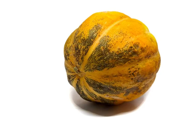 Yellow Ripe Cantaloupe White Background — Stock Photo, Image