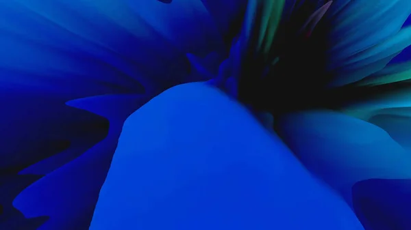 어두운 배경의 추상적 아름다운 파란색 기하학적 — 스톡 사진