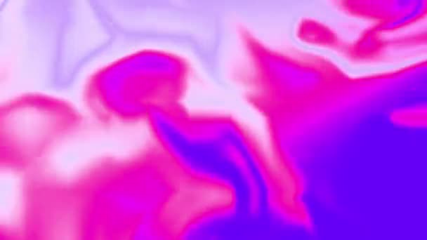 Rosa Blanco Mezcla Colores Mármol Púrpura Pintura Arte Fluido Perfecto — Vídeos de Stock
