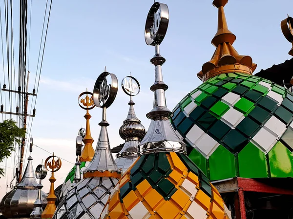 A mosque dome is a unique architectural feature that represents the Muslim community