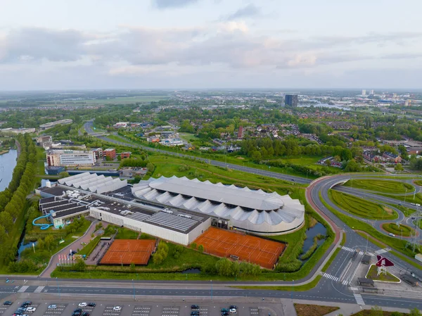 Groningen Netherlands 2023 Aerial Sportcenter Kardinge Skating Rink Groningen City — 스톡 사진