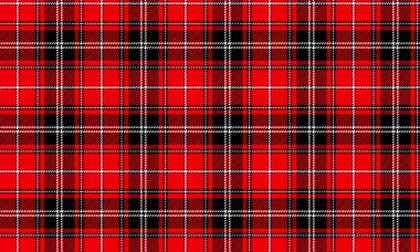 Ekose kumaş desenli, kırmızı, siyah, beyaz, modern, ayırt edici, tekstil için kusursuz, ve elbise, etek, pantolon ya da dekoratif kumaşlar tasarlamak için. Vektör illüstrasyonu.