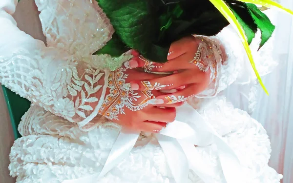 Beautiful Bride Veil Shawl — Stock Photo, Image