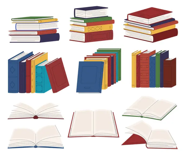 Könyvoszlopok Amiket Kell Olvasni Nabi Irodalom Szótárak Enciklopédiák Könyvek Polcokon Vektor Grafikák