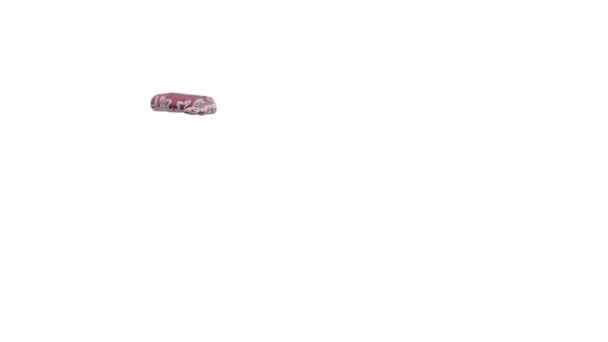 3D动画的血蟒蛇 包括Luma Matte 有一个版本的动画视频与地面阴影 — 图库视频影像