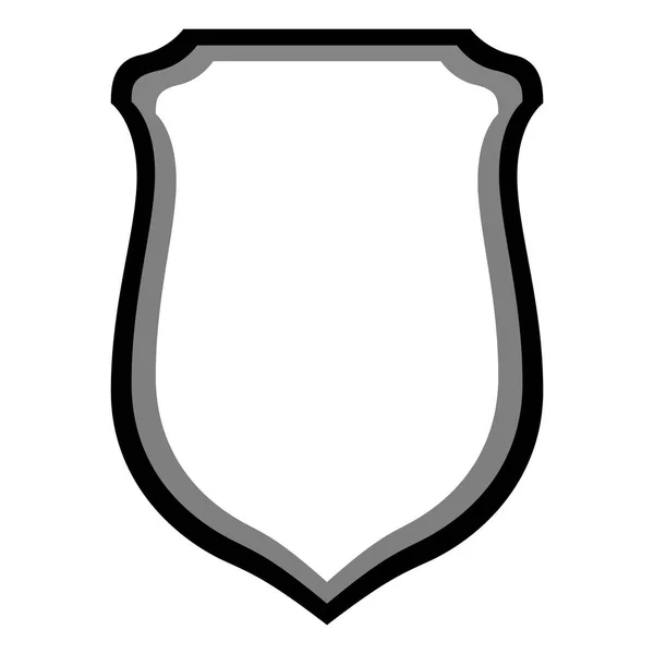 Πρότυπο Εικονιδίου Ασπίδας Σχεδιασμός Λογότυπου Επίπεδο Στυλ Πολύχρωμη Απεικόνιση Λευκό — Φωτογραφία Αρχείου