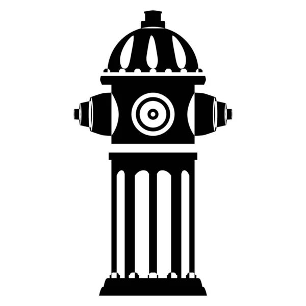 Пожежний Гідрант Контурному Стилі Барвисті Векторні Ілюстрації Білому Тлі — стоковий вектор