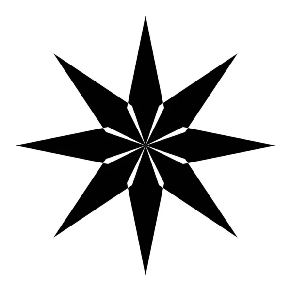 Stjärna Lineart Stil Disposition Illustration Isolerad Vit Bakgrund — Stockfoto