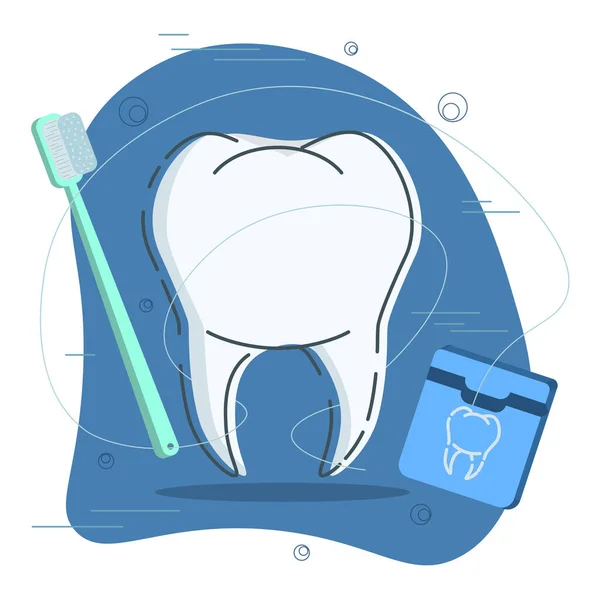 Pulizia Dentale Stile Realistico Icone Dell Attrezzatura Dentale Illustrazione Colorata — Foto Stock