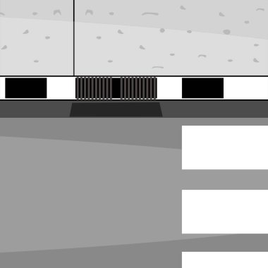 Kavşak, yol. Isometric şehir unsurları. Bahçe dekorasyonu. Park Hills Renkli Görüntü