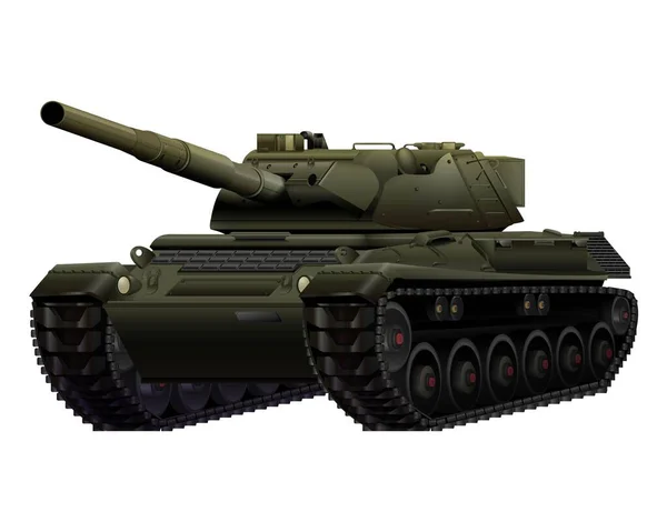 German Leopard Main Battle Tank Realistic Style Military Vehicle Detailed — Stock fotografie