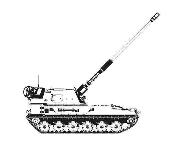 Ahs Krab Dans Abstrait Artillerie Automotrice Baril Levé Pologne Armée — Image vectorielle