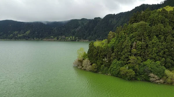 stock image Drone landscape view of Sao Miguel, Azores. High quality photo