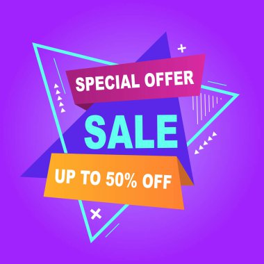 Satış afişi şablonu tasarımı