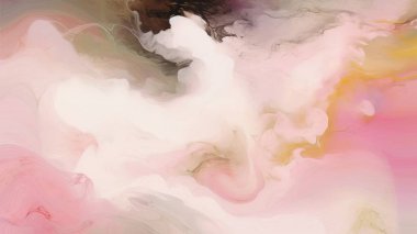 Renkli tuval ile soyut resim