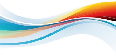 Dalga çizgileri arka plan. Broşür, poster, broşür, kapak, afiş, kart, broşür veya kitapçık için vektör şablonu tasarımı.