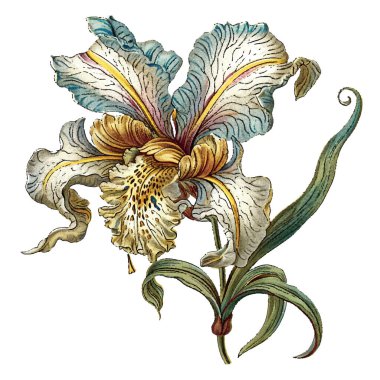 Çiçekli suluboya resim.