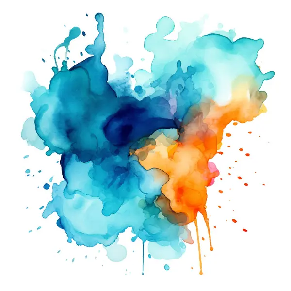 Renkli suluboya arka plan. Vektör illüstrasyonu