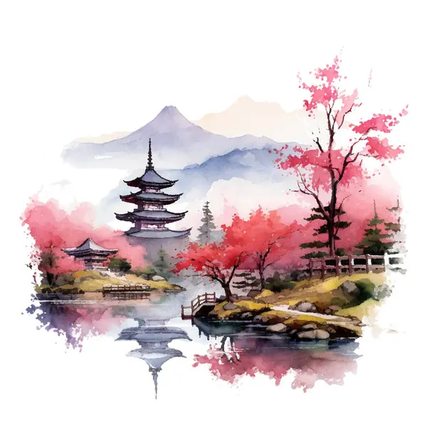 Japonya 'da Japon manzarası. resim