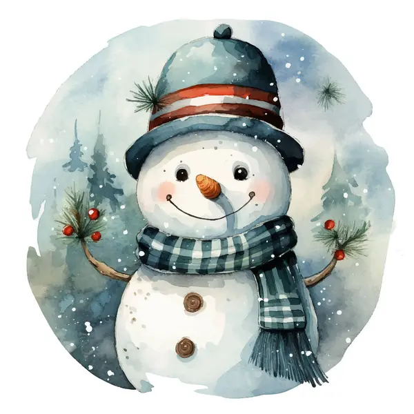 suluboya kardan adam, beyaz arkaplanda resimler