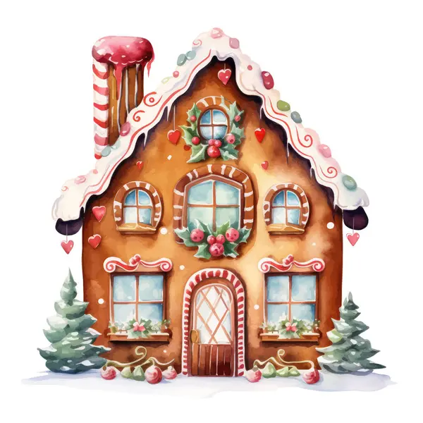 suluboya ev illüstrasyonu