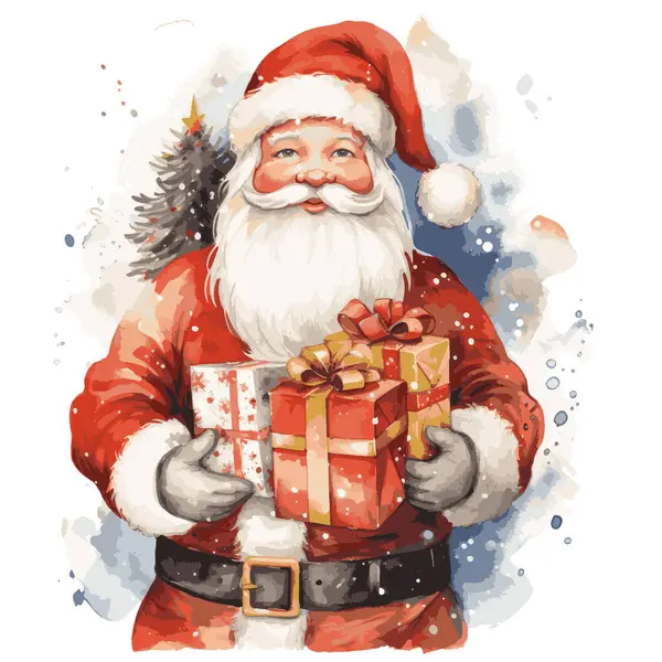 Hediye kutusuyla Noel Baba