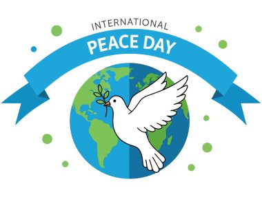 Uluslararası Barış Günü 'nü, dünya için umut ve uyumu simgeleyen zeytin dalı taşıyan bir güvercinin bu güzel çizimiyle kutlayın..
