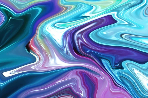 liquid abstract background with oil painting streaks and colorful marble pattern